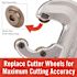 5/8 in. to 2-1/8 in. #20 Screw Feed Copper Pipe, Conduit and Aluminum Tubing Cutter w/ Fold Away Reamer plus Spare Wheel