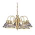 Monument 5-Light Brushed Nickel Chandelier with Clear Glass