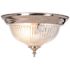Monument One Light Brushed Nickel Flushmount
