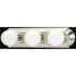 Monument Beveled 18 in. Edge Vanity Lighting Strip in Brushed Nickel Uses Three 60-Watt Incandescent Medium Base Lamps