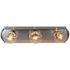 Monument Beveled 18 in. Edge Vanity Lighting Strip in Brushed Nickel Uses Three 60-Watt Incandescent Medium Base Lamps