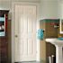 Masonite 24 in. x 80 in. Textured 6-Panel Primed White Hollow Core Composite Bi-Fold Door