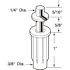 Anvil Mark 3/8 in. Nylon Spring-Loaded Top Pivot with 1/4 in. Steel Pin