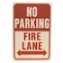 HY-KO 12 in. x 18 in. Aluminum No Parking Fire Lane Sign