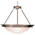 Monument 3-Light Brushed Nickel Pendant
