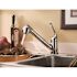 CLEVELAND FAUCET GROUP Capstone Single-Handle Pull Out Sprayer Kitchen Faucet in Chrome