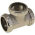 Premier 1-1/2 in. x 1-1/2 in. x 1-1/2 in. Slip Joint 3-Way Tee in Chrome