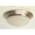 Royal Cove 2-Light Brushed Nickel Flushmount Twist and Lock with Alabaster Swirl Glass