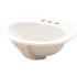 KOHLER Pennington 20-1/4 in. Drop-In Vitreous China Bathroom Sink in White with Overflow Drain