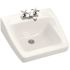 KOHLER Chesapeake Wall-Mount Vitreous China Bathroom Sink in White with Overflow Drain