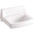 KOHLER Greenwich Wall-Mount Vitreous China Bathroom Sink in White with Overflow Drain
