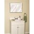 Zenith 24.38 in. x 19.5 in. Lighted Sliding Door Surface-Mount Medicine Cabinet in Chrome