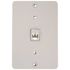 Leviton Surface White Mount Wallphone Plate 40253-W