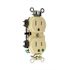 Leviton 15 Amp 125 V Hospital Grade Duplex Outlet/Receptacle, Ivory (1-Pack) 8200-HI