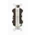Leviton 20 Amp 125 V Hospital Grade Duplex Outlet/Receptacle, Ivory (1-Pack) 8300-HI