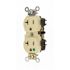 Leviton 20 Amp 125 V Hospital Grade Duplex Outlet/Receptacle, Ivory (1-Pack) 8300-HI