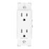 TAYMAC MASQUE 5000 Plastic White Duplex Adapter Plate, Aesthetic Outlet Adapter Plate Hides Old or Discolored Fixture