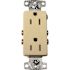HUBBELL WIRING 15 Amp Tamper Proof Self-Grounding Decorator Receptacle, White