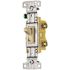 HUBBELL WIRING 15 Amp 120-Volt Single-Pole Toggle Switch, Ivory