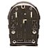HUBBELL WIRING R SB 30 Amp-50 Amp 3-Pole 4-Wire Angle Ange and Dryer Plug, Black