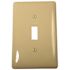 HUBBELL WIRING 1-Gang MIDI Toggle Wall Plate, Ivory