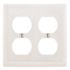 HUBBELL WIRING White 2-Gang Toggle Wall Plate (1-Pack)