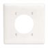 HUBBELL WIRING White 2-Gang Toggle Wall Plate (1-Pack)