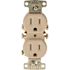 HUBBELL WIRING 15 Amp Tamper Proof Receptacle, Almond