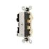 Leviton 15 Amp Commercial Grade Combination Single Pole Toggle Switch and Neon Pilot Light, Ivory 5226-I