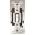 Leviton 20 Amp 120/277-Volt 2-Pole Commercial Grade AC Quiet Toggle Switch, White CS220-2W