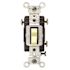 Leviton 20 Amp 120-Volt/277-Volt 3-Way Commercial Grade AC Quiet Toggle Switch with Ivory