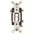Leviton 20 Amp 120-Volt/277-Volt 3-Way Commercial Grade AC Quiet Toggle Switch with White