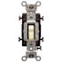 Leviton 20 Amp 120/277 Volt 4-Way Commercial Grade AC Quiet Toggle Switch, Ivory