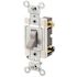 Leviton 20 Amp, 120-Volt/277 Volt Toggle Double-Pole AC Quiet Switch Commercial Grade Grounding, Ivory