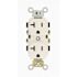 Leviton 20 Amp 125 V Commercial Grade Duplex Outlet/Receptacle, White (1-Pack) CR20-W