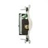 Leviton 20-Amp Commercial Grade Grounding Single Outlet, White 5801-W