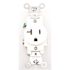 Leviton 20-Amp Commercial Grade Grounding Single Outlet, White 5801-W