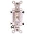Leviton 120/277-Volt 15 Amp 4-Way Commercial Grade AC Quiet Toggle Switch, Ivory
