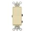 Leviton 15-Amp 120/277-Volt Decora 4-Way Residential Grade Ac Quiet Rocker Switch, Ivory 5604-2I