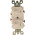 Leviton 120/277-Volt 15 Amp 1-Pole Duplex Style Commercial Grade AC Combination Toggle Switch, White