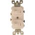 Leviton 120-Volt/277-Volt15 Amp 1-Pole Duplex Style Commercial Grade AC Combination Toggle Switch, Ivory 5224-2I