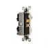 Leviton 15 Amp Commercial Grade Combination Single Pole Toggle Switch and Receptacle, White 5225-W