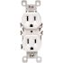Leviton 15 Amp 125 V CO/ALR Duplex Outlet/Receptacle, White (1-Pack) 12650-W