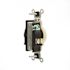 Leviton 15-Amp Commercial Grade Tamper Resistant Grounding Single Outlet In Ivory