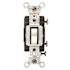 Leviton 15 Amp Commercial Grade Single Pole Toggle Switch, White CS115-2W