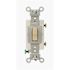Leviton 15 Amp 120/277-Volt 1-Pole Commercial Grade AC Quiet Toggle Switch, Ivory CS115-2I