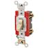 Leviton 120/277-Volt 20 Amp 2-Pole Industrial Grade Toggle Switch, White