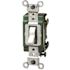 Leviton 120/277-Volt 30 Amp 2-Pole Industrial Grade AC Quiet Toggle Switch Extra Heavy Duty, White