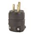 Leviton 15 Amp 125-Volt Rubber Grounding Plug 515PR