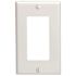 Leviton 1-Gang White Decora/Rocker Plastic Standard Wall Plate (1-Pack) 80401-W